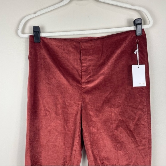 Ecru Womens 4 Varick Slim Bootcut Trouser Work Wear Dress Pants Red NWT - Picture 3 of 9